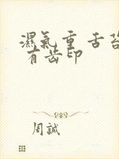 湿气重 舌苔白 有齿印