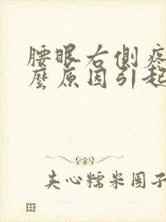 腰眼右侧疼是什么原因引起的女性封面