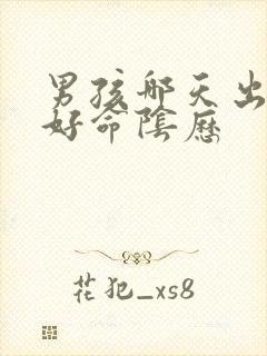 男孩哪天出生最好命阴历封面