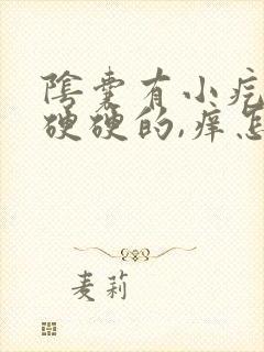 阴囊有小疙瘩,硬硬的,痒怎么回事封面