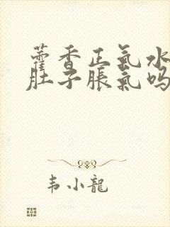 藿香正气水治疗肚子胀气吗封面