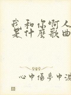 我和你啊人茫茫是什么歌曲