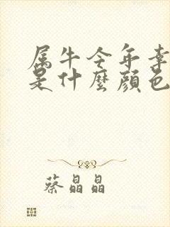 属牛今年幸运色是什么颜色