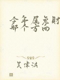 今年属兔财运在哪个方向