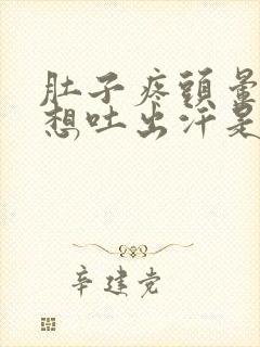 肚子疼头晕恶心想吐出汗是怎么回事