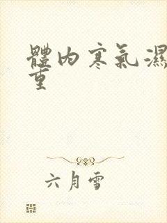 体内寒气湿气太重