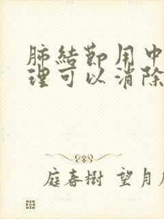 肺结节用中药调理可以消除吗