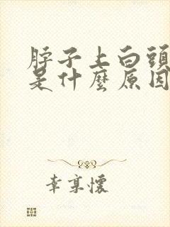 脖子上白头疙瘩是什么原因封面