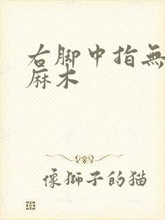 右脚中指无名指麻木封面