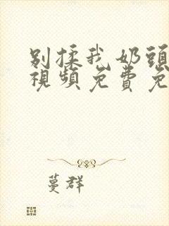 别揉我奶头嗯啊视频免费免费