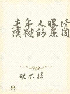 老年人眼睛视力模糊的原因