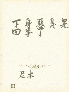 下身恶臭是怎么回事了