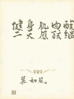 健身肌肉酸痛第二天应该继续吗封面