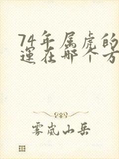 74年属虎的财运在哪个方向