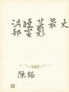 洪晓芸最火的三部电影封面