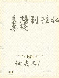 阜阳到淮北货运专线