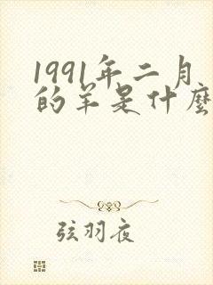 1991年二月的羊是什么命