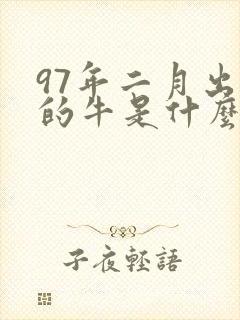 97年二月出生的牛是什么命