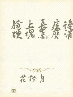 脸上长痘后留下硬块怎么消除