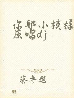 你那小模样歌曲原唱dj