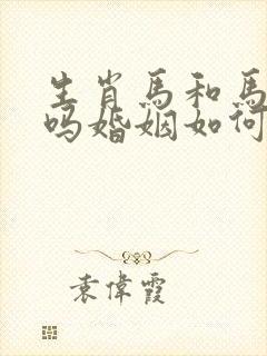 生肖马和马相配吗婚姻如何封面