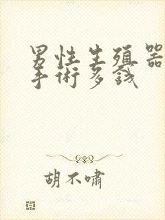 男性生殖器延长手术多钱