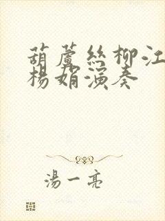 葫芦丝柳江遗梦杨娟演奏