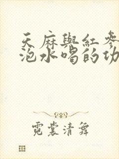 天麻与红参一起泡水喝的功效