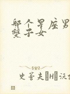 哪个星座男爱惨双子女