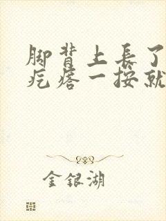 脚背上长了个硬疙瘩一按就疼