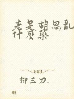 老是胡思乱想吃什么药封面