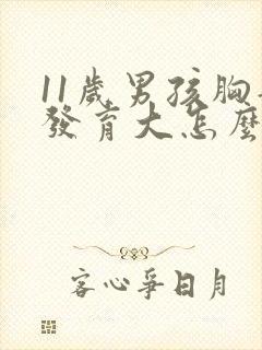 11岁男孩胸部发育大怎么回事封面