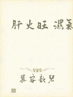 肝火旺 湿气重