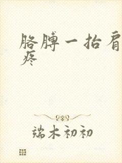 胳膊一抬肩膀就疼