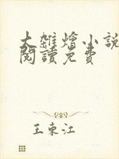 大杂烩小说全集阅读免费封面