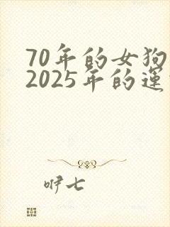 70年的女狗在2025年的运势如何
