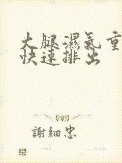 大腿湿气重怎么快速排出