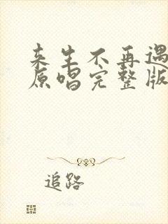 来生不再遇见你原唱完整版