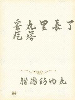 睾丸里长了小硬疙瘩