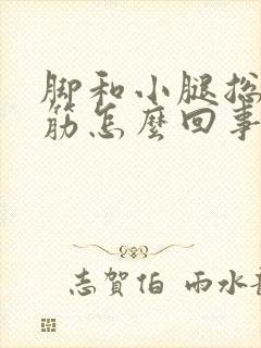 脚和小腿总是抽筋怎么回事