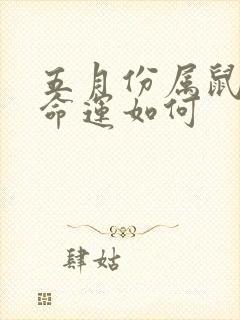 五月份属鼠的人命运如何封面