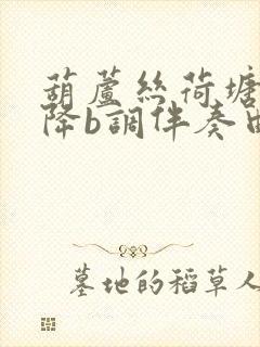 葫芦丝荷塘月色降b调伴奏曲