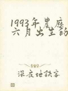 1993年农历六月出生的女命