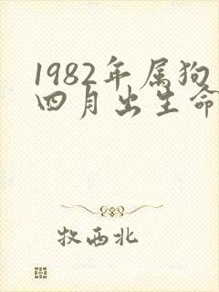 1982年属狗四月出生命运咋样封面
