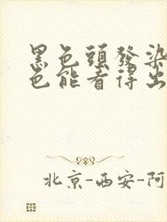 黑色头发染栗棕色能看得出来吗