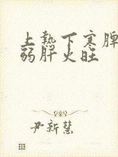 上热下寒脾胃虚弱肝火旺