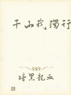 千山我独行封面