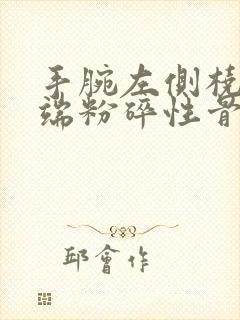 手腕左侧桡骨远端粉碎性骨折