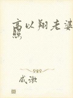 高以翔老婆结婚照