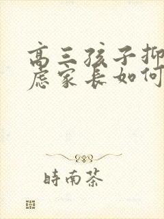 高三孩子抑郁焦虑家长如何做